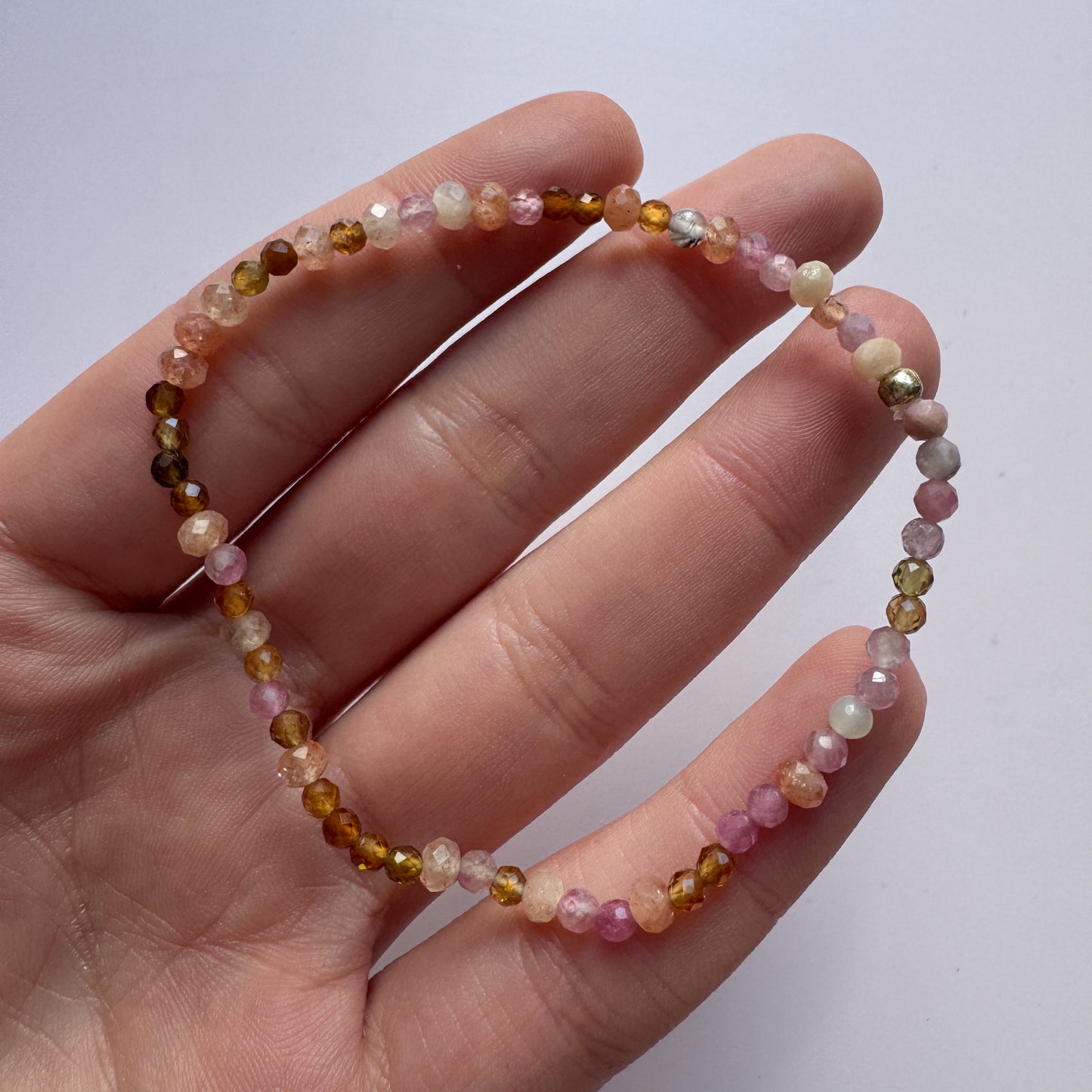 Mixed Crystal Bead Bracelet