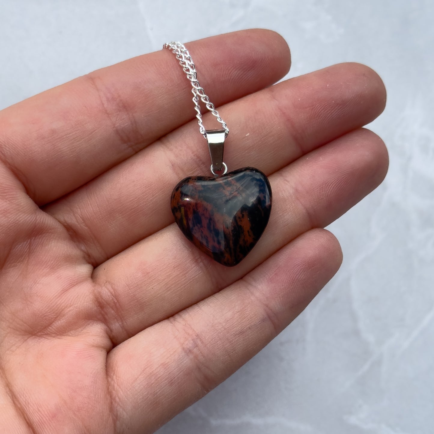 Mahogany Obsidian Necklace (only one!)