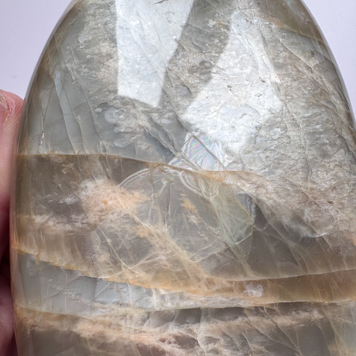 High Grade Moonstone Freeform (full face of flash!)