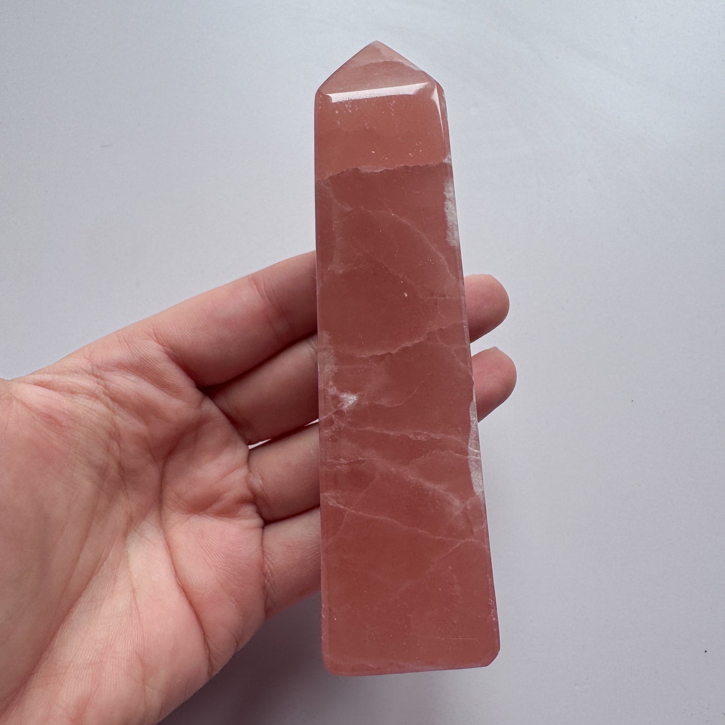 Rose Calcite Tower