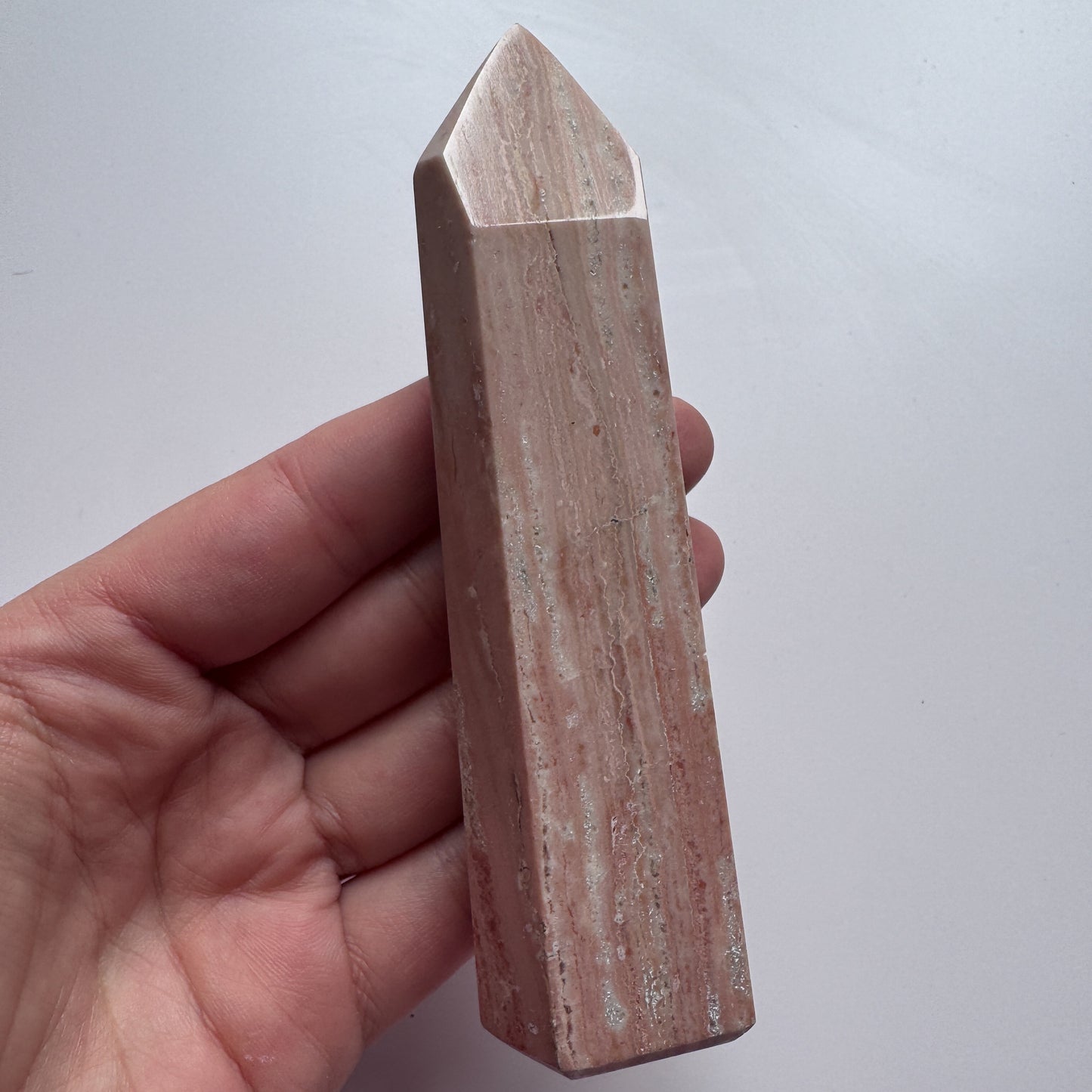 Pink Petrified Wood Tower