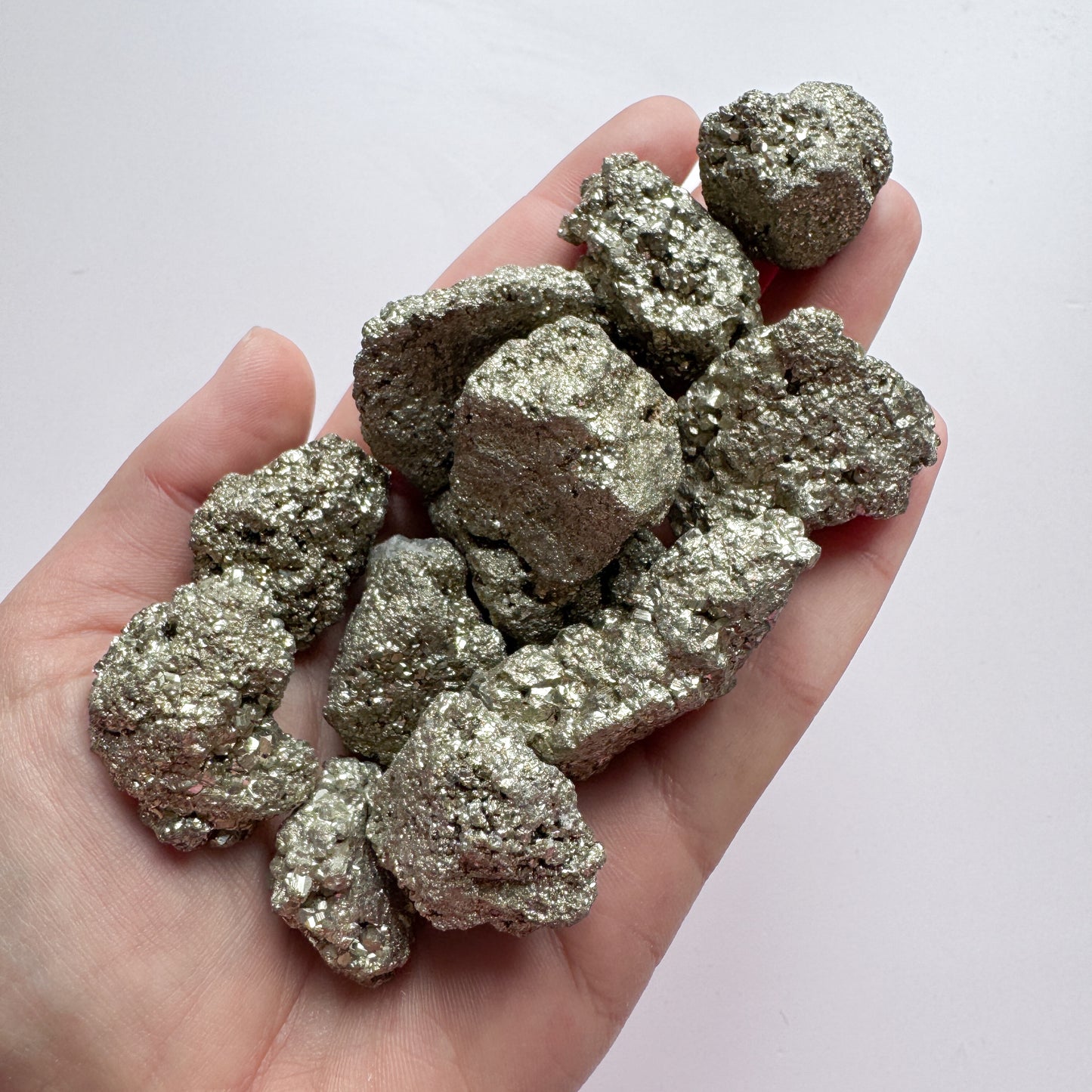Raw Pyrite Chunks Lot x12