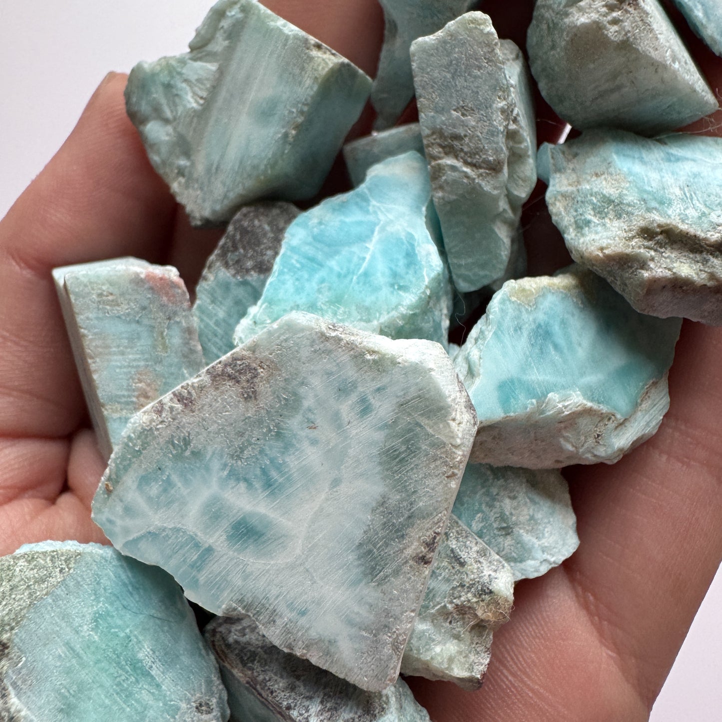 Larimar Part Polished Mini Slabs LOT