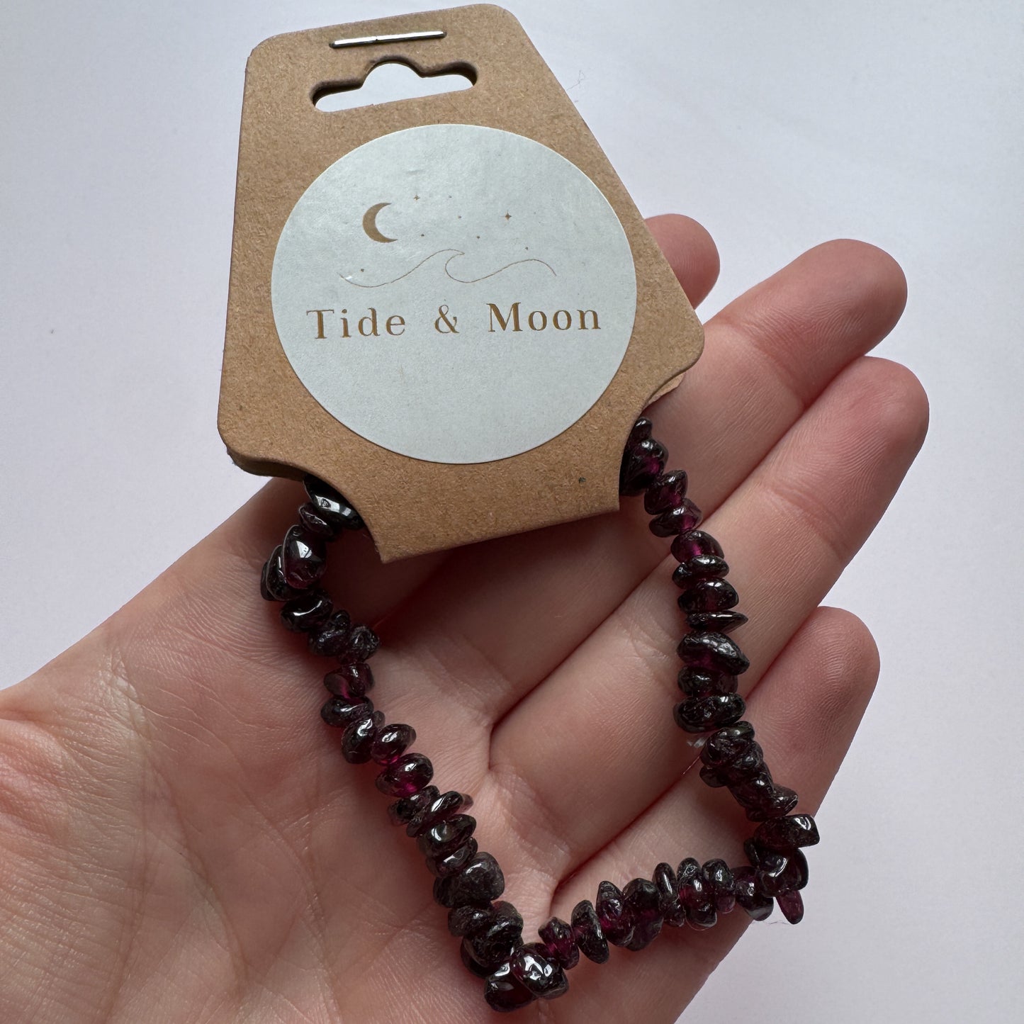 Garnet Chip Bracelet ONLY ONE