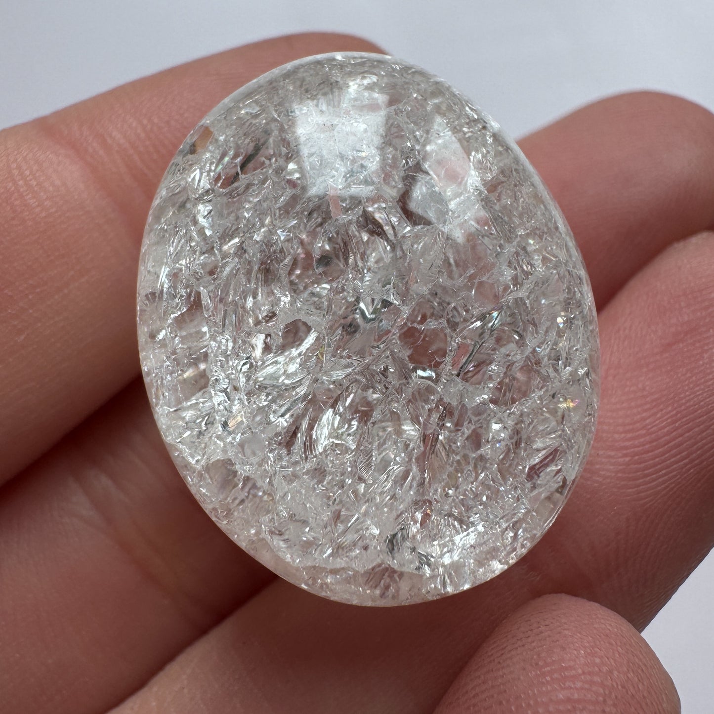 Crackle Quartz Tumble ONLY ONE