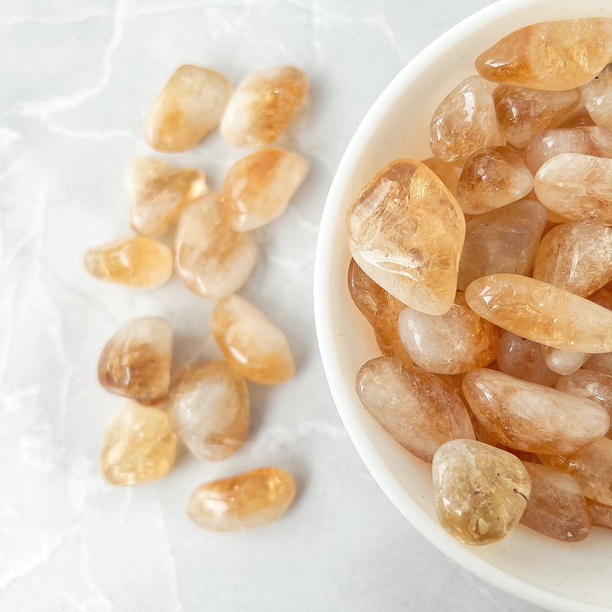 Citrine (heat treated amethyst)