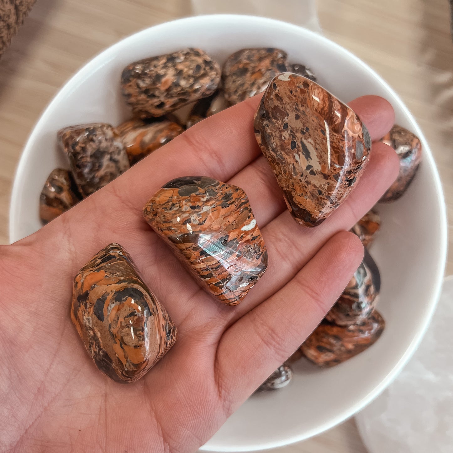 Brecciated Jasper XL Pumble