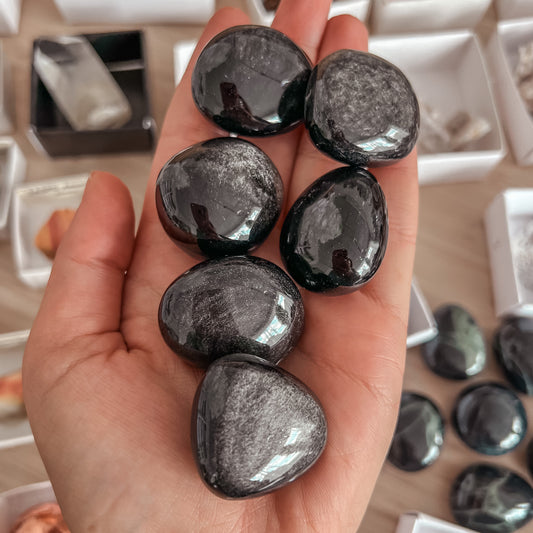 Silver Sheen Obsidian A Grade