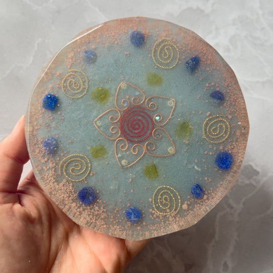 Resin Crystal Charging Plate (made by Papa Moon)