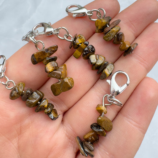 Tigers Eye Keyring Charm