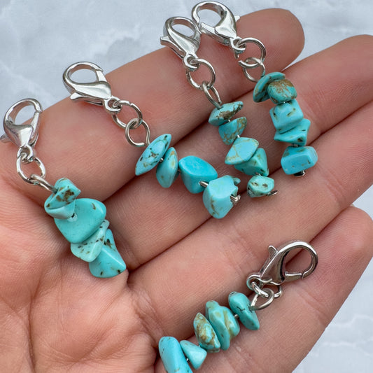 Turquoise Keyring Charm