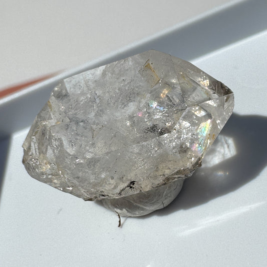 Herkimer Diamond (Ace Of Diamond Mine, New York) With Rainbows!