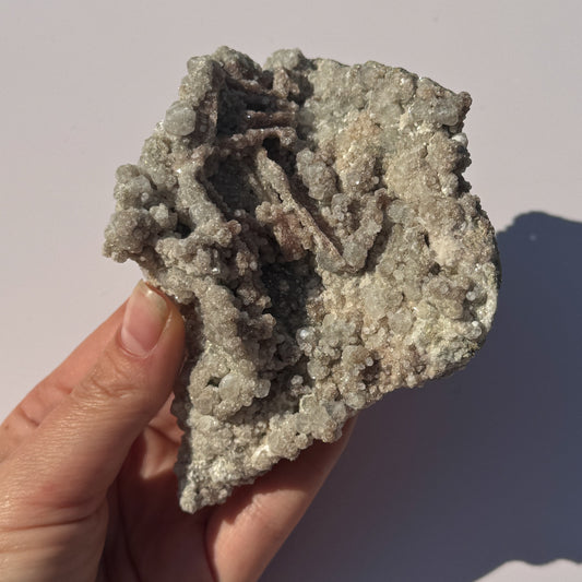 Calcite & Analcime (SUPER GLITTERY!) (Croft Village, Leicestershire)