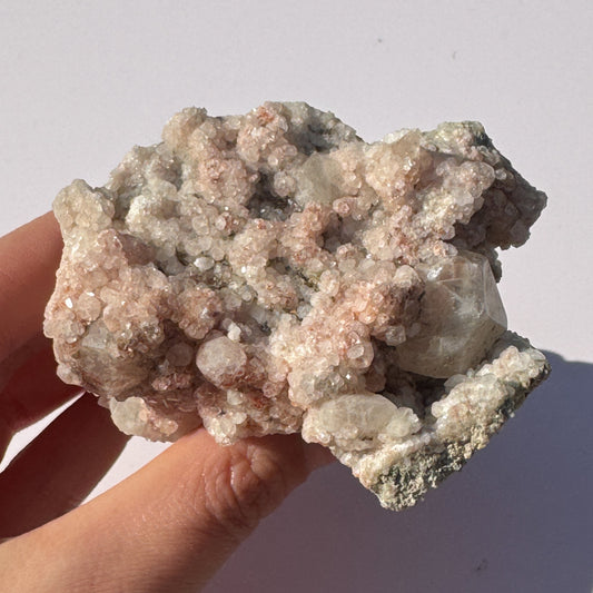 Calcite & Analcime (Croft Village, Leicestershire)
