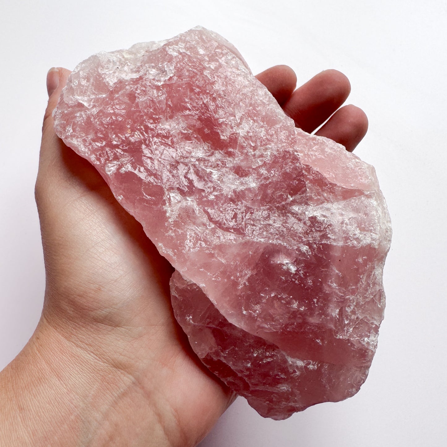Super Pink Raw Brazilian Rose Quartz