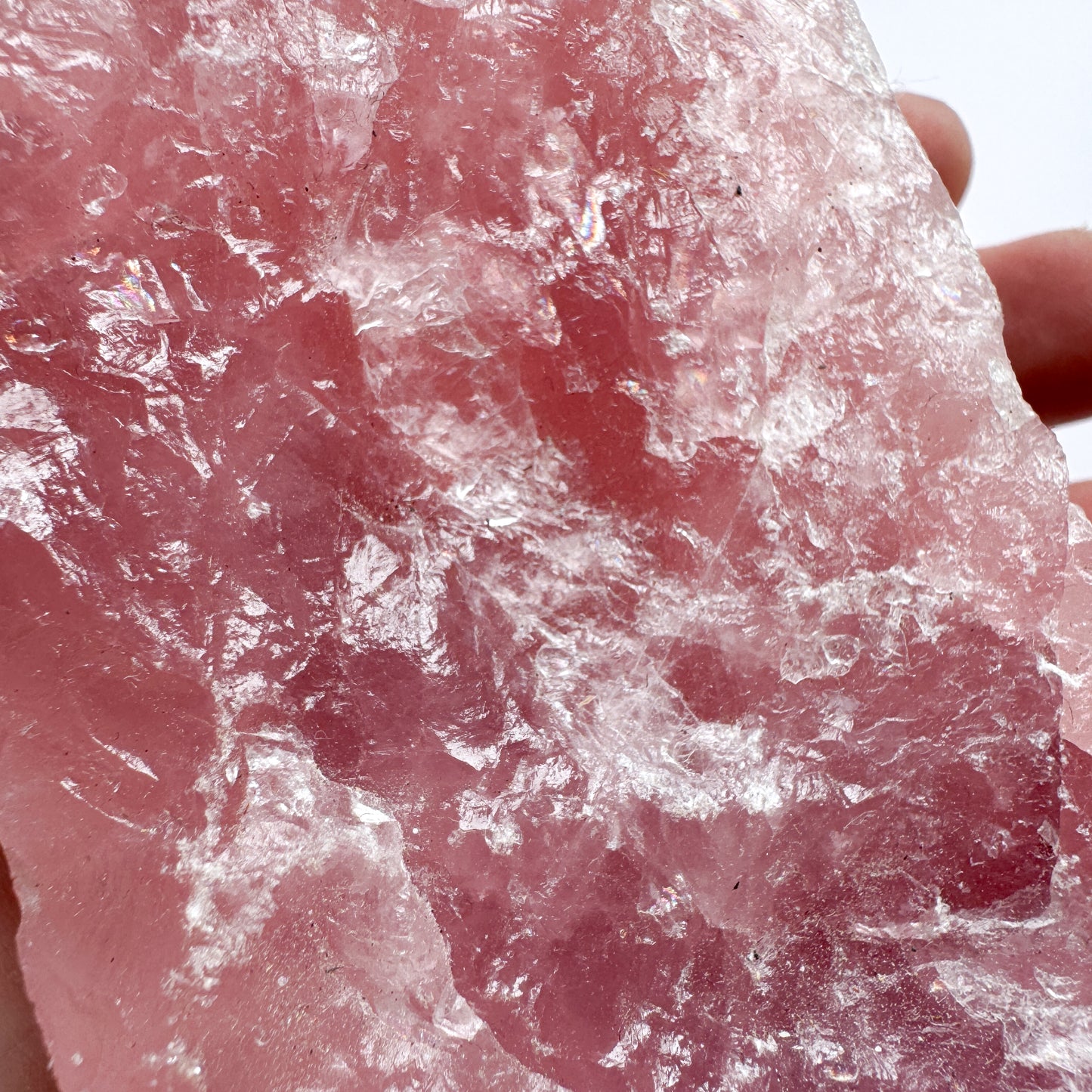 Super Pink Raw Brazilian Rose Quartz