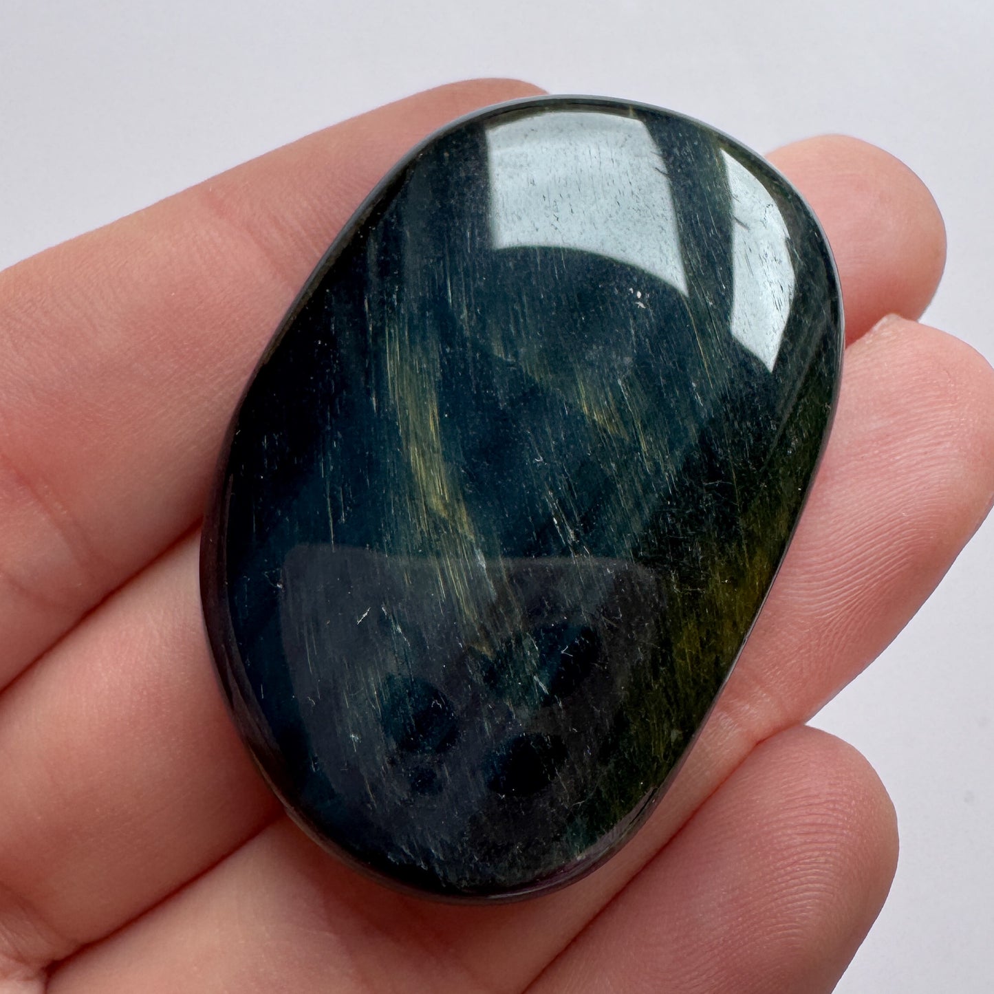 Blue Tigers Eye Palmstone