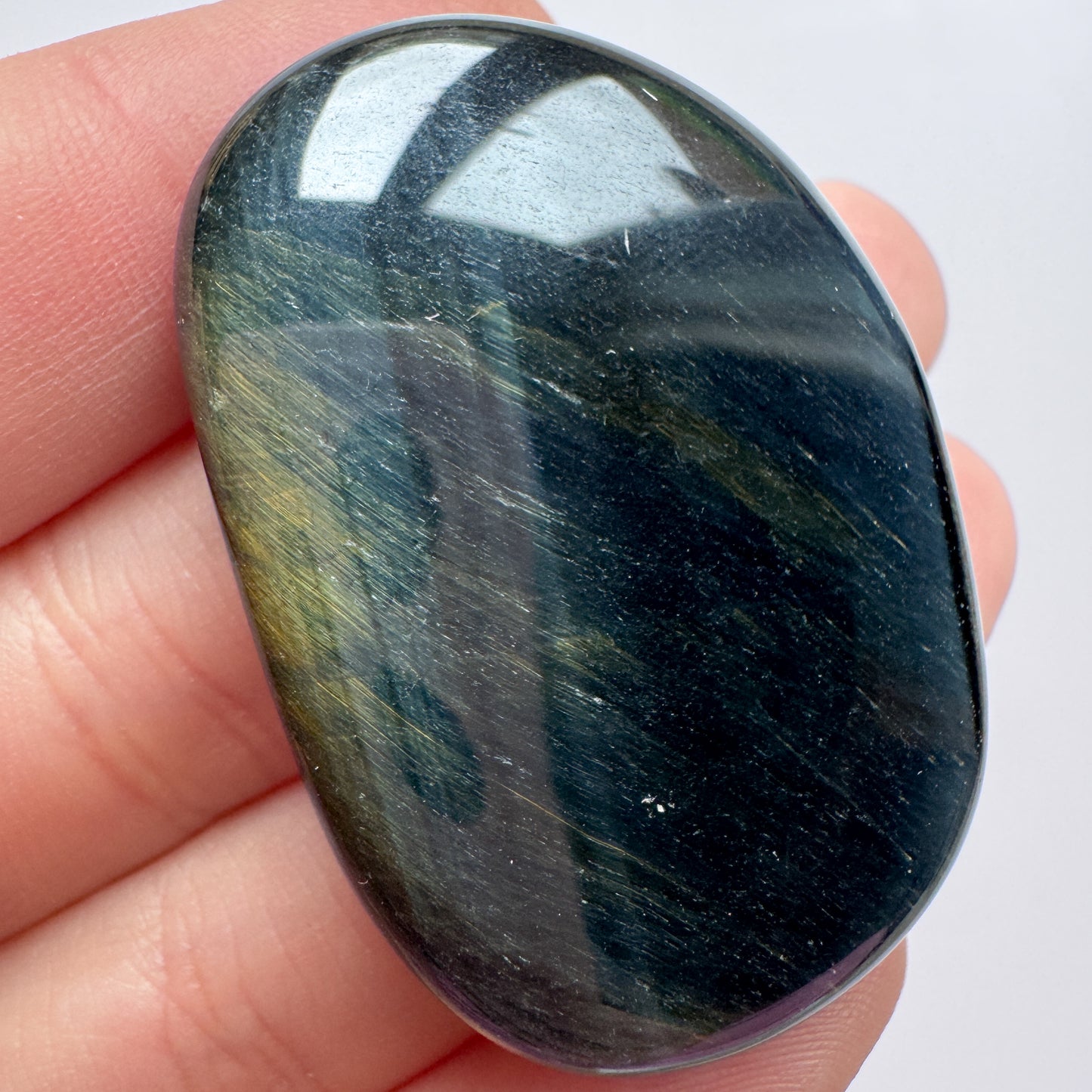Blue Tigers Eye Palmstone