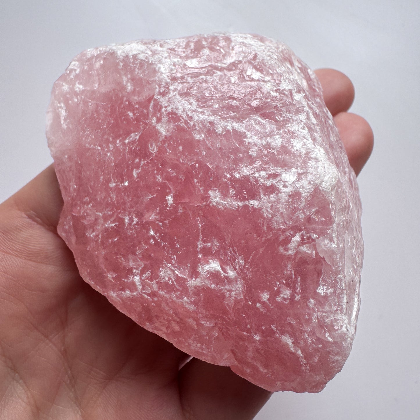 Super Pink Raw Rose Quartz Chunk 8