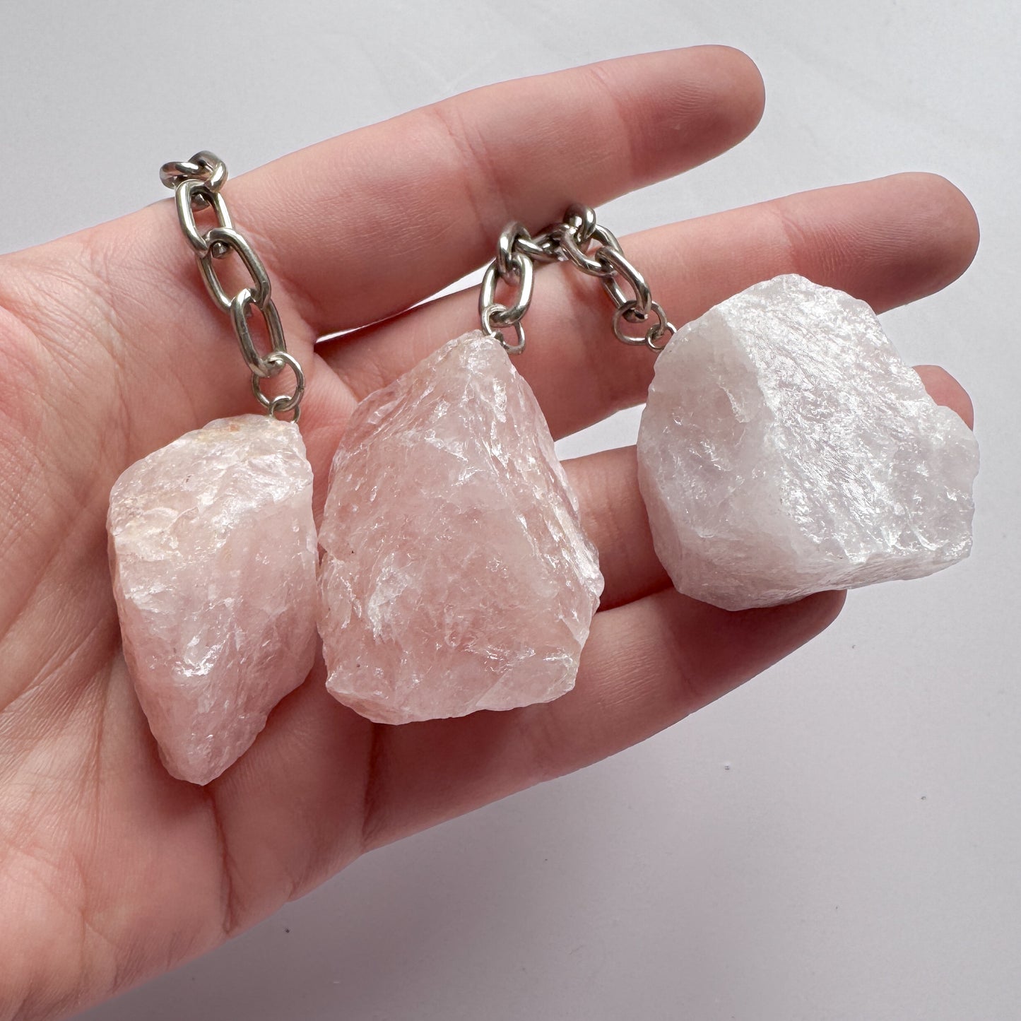 Rose Quartz Keyring
