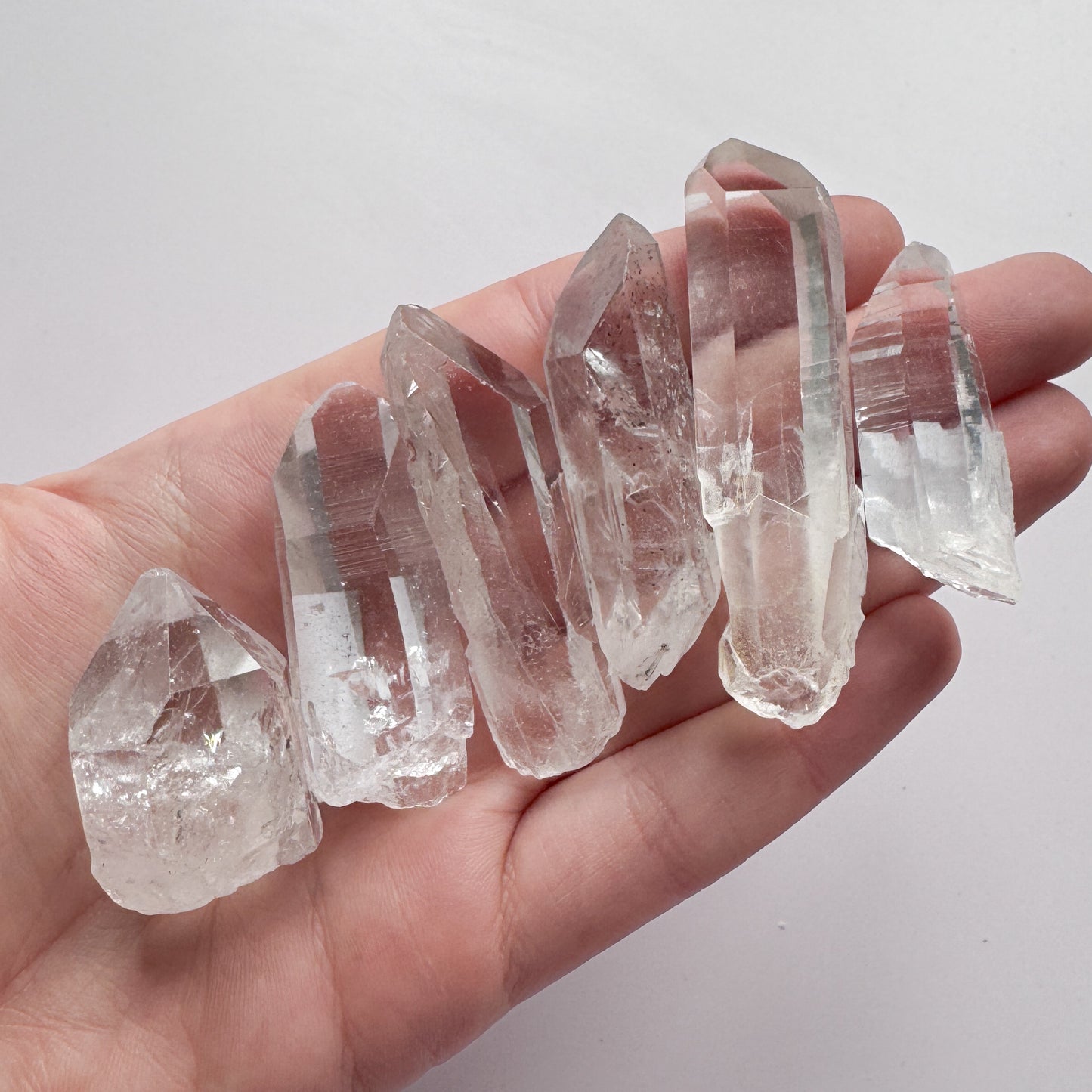 6x Clear Quartz Points Lot