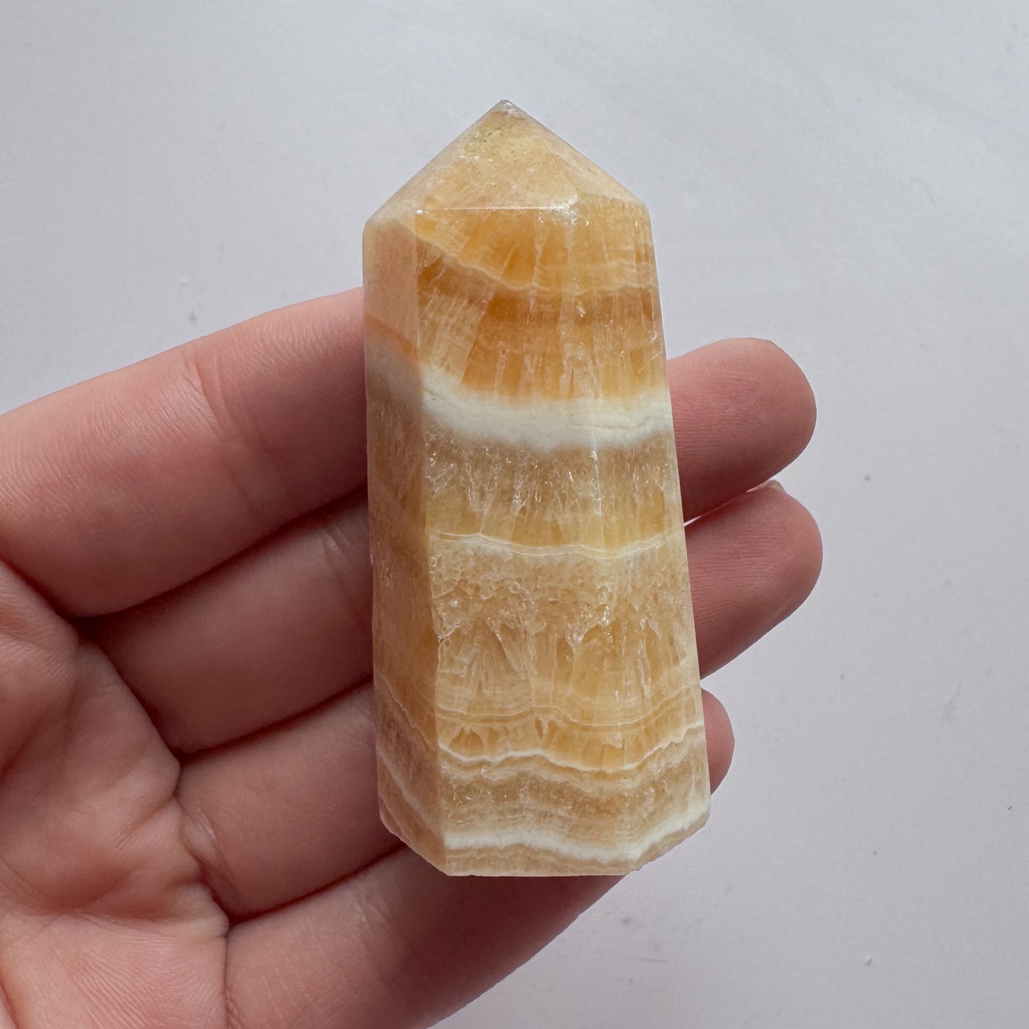 Orange Calcite Point 6