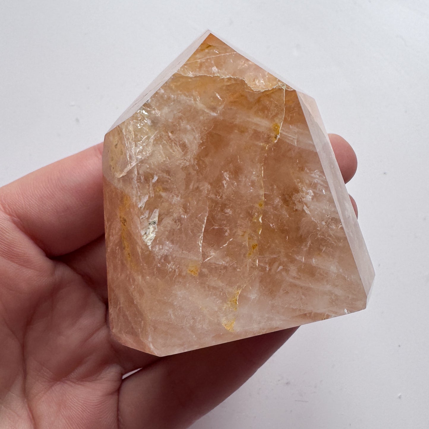 Golden Healer & Rose Quartz Point