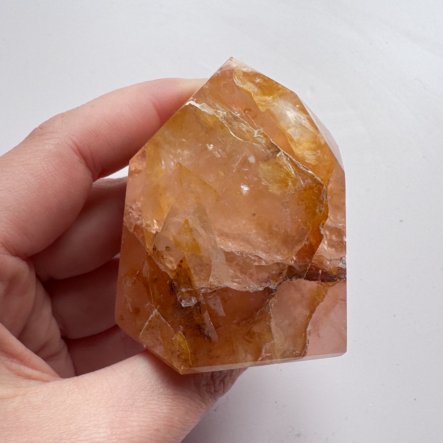 Golden Healer & Rose Quartz Point