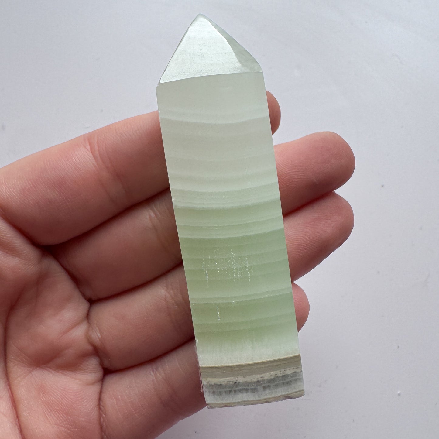 Pistachio Calcite Point