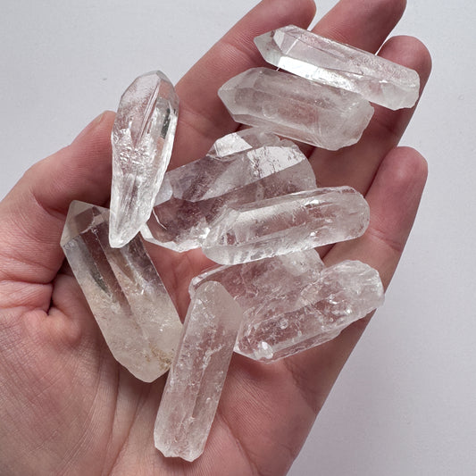 Arkansas Clear Quartz Points x9