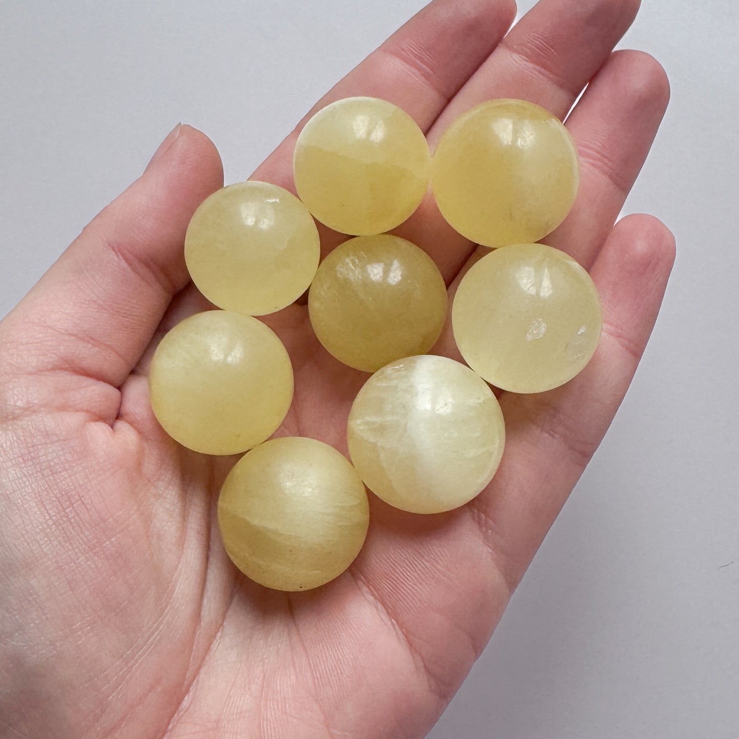 x8 Lemon Calcite Spheres