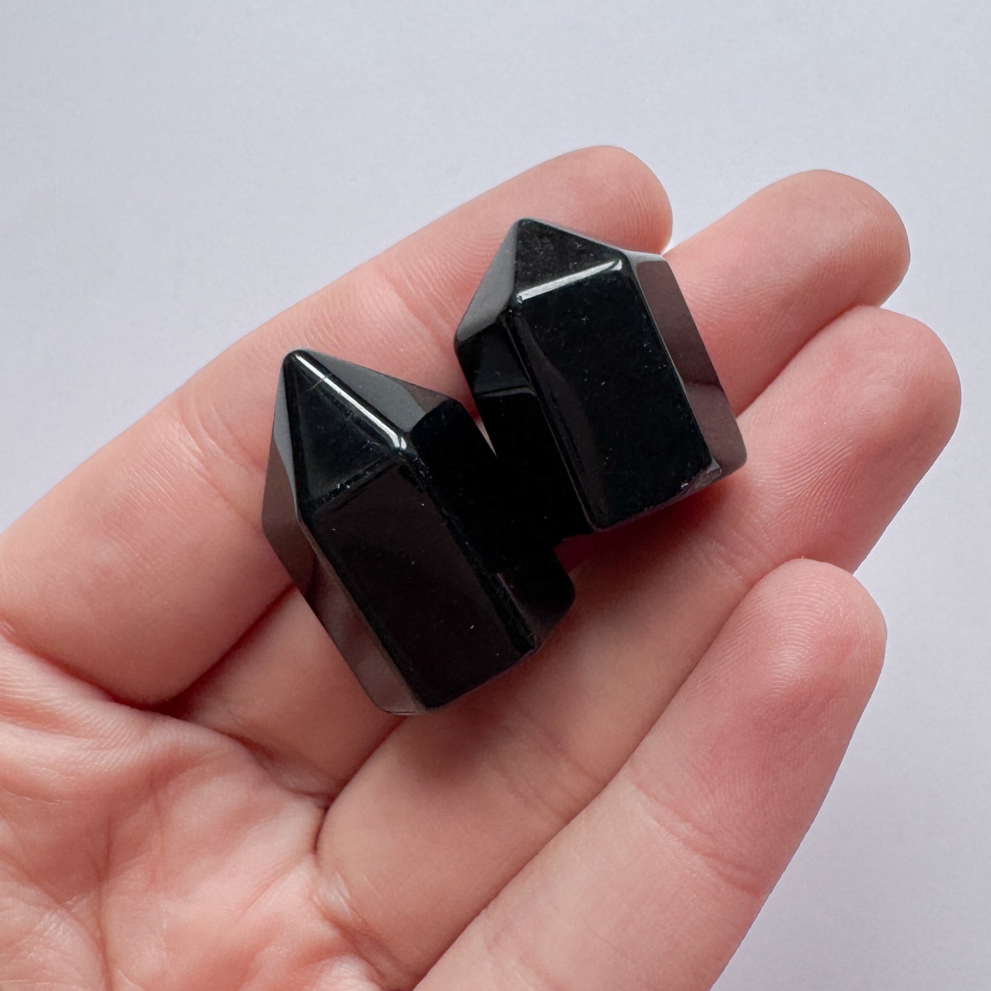 2x Black Obsidian Mini Points