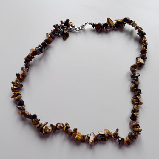 Tigers Eye Chip Necklace x1