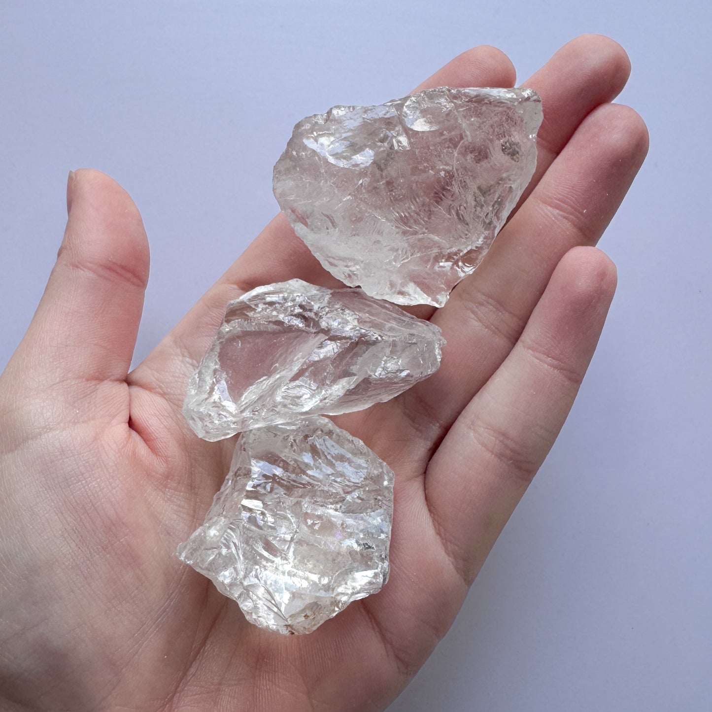 3x Clear Quartz Raw