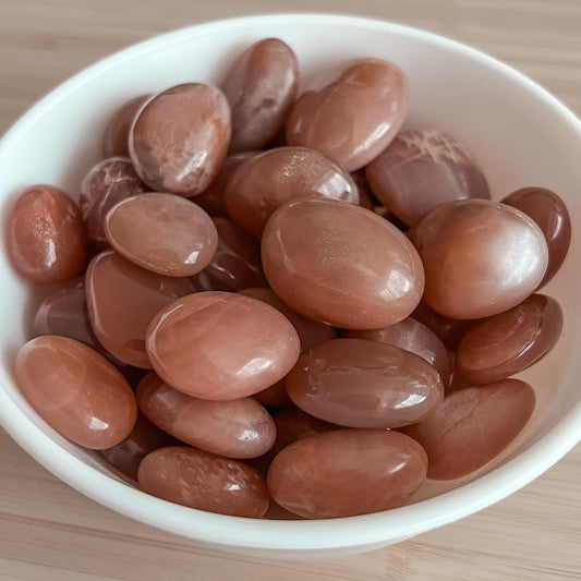 Peach Moonstone with Feldspar